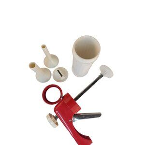 Jerky Maker Gun Press with Multiple Nozzles, Meat Press, Homemade Snack Tool